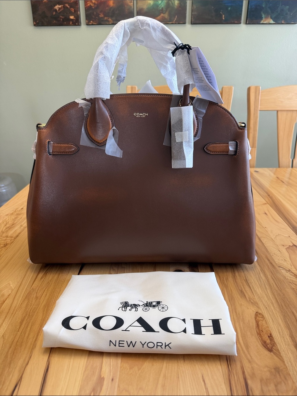 NWT Coach Soft Empire Carryall Bag 40 in Loved Leather
